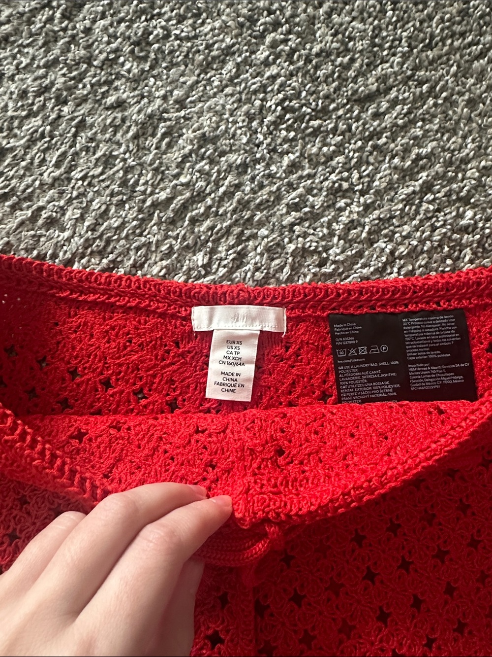 H&M Red Crochet Set - Picture 6 of 7